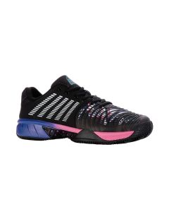 K-Swiss TFW Express Light 3 - padel - Black/Blue/Neon Pink