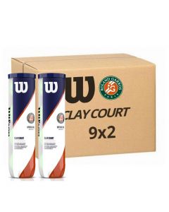 Wilson Roland Garros Clay Court 2 pk (2 x4 bal)