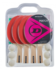 Dunlop Tafeltennis Match 4 player set