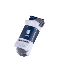 K-Swiss Crew Socks - 3 pack - Mens - White