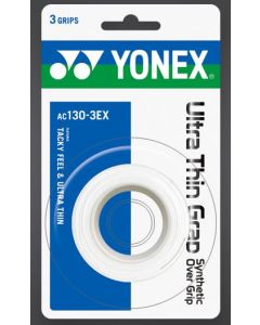 Yonex Ultra Thin Grap AC130EX 3 stuks wit